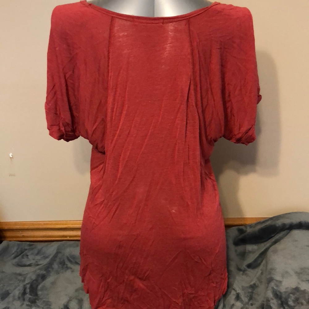 Rust Colored Flowy Top - Picture 2 of 3
